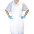 28" x 46" White HDPE Apron
