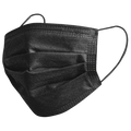 3 ply Black Face Mask