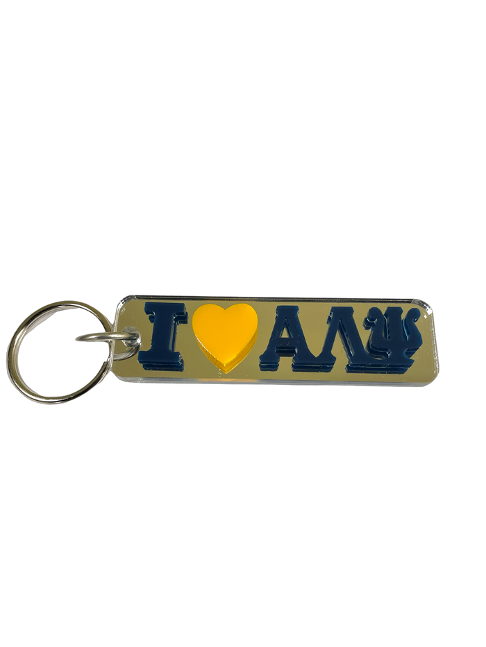 ALP Mirrored Heart Key Chain
