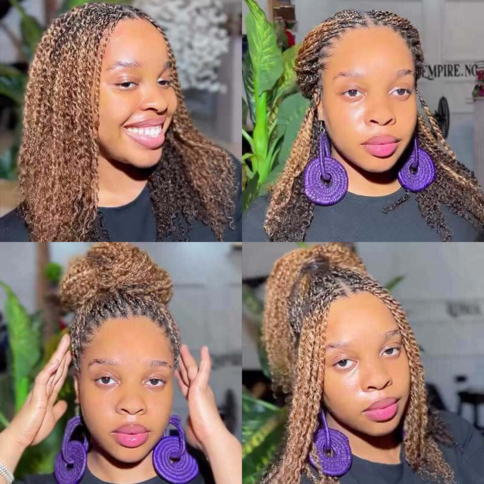 BOGO|Three Colors #P4/30/27 Afro kinky Bulk Human Hair