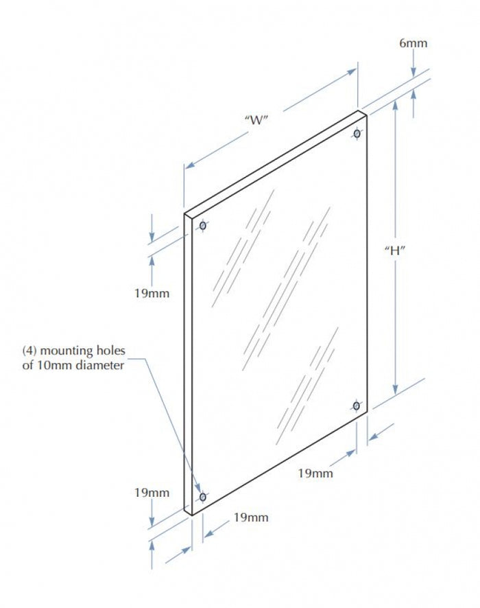 Bradley 748 Polished Stainless Steel Mirror