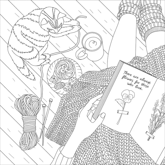 Cottage Core Artist Coloring Book