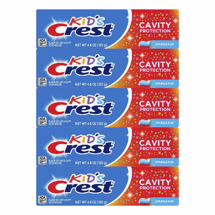 Crest Kids Toothpaste, Sparkle Fun 4.6 oz- 5 pack
