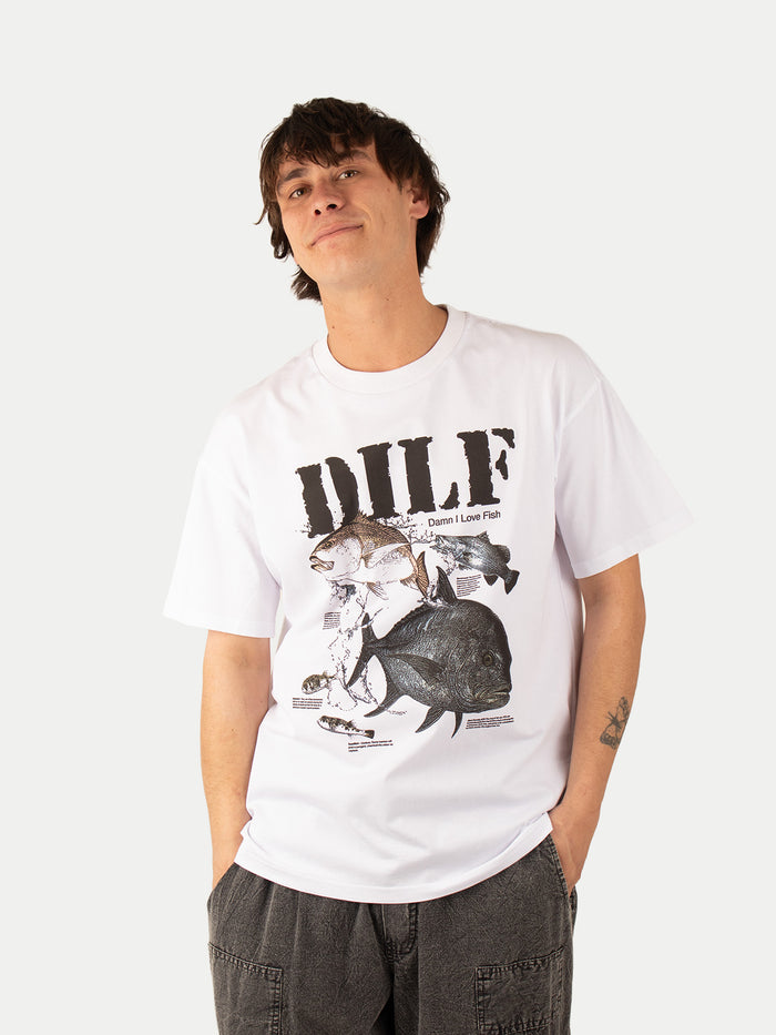 Damn I Love Fish T-Shirt | White-Image 1