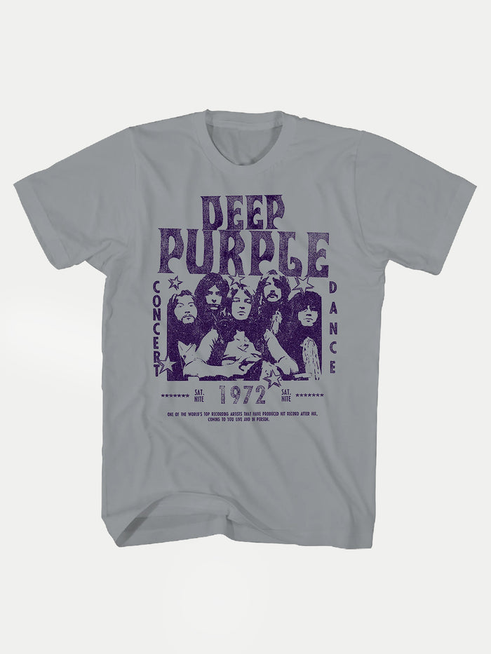 Deep Purple - Concert 72 T-Shirt | Grey-Image 1