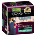 Depend RealFit Super Underwear for Women XL