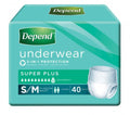 Depend Super Plus Underwear Unisex S/M