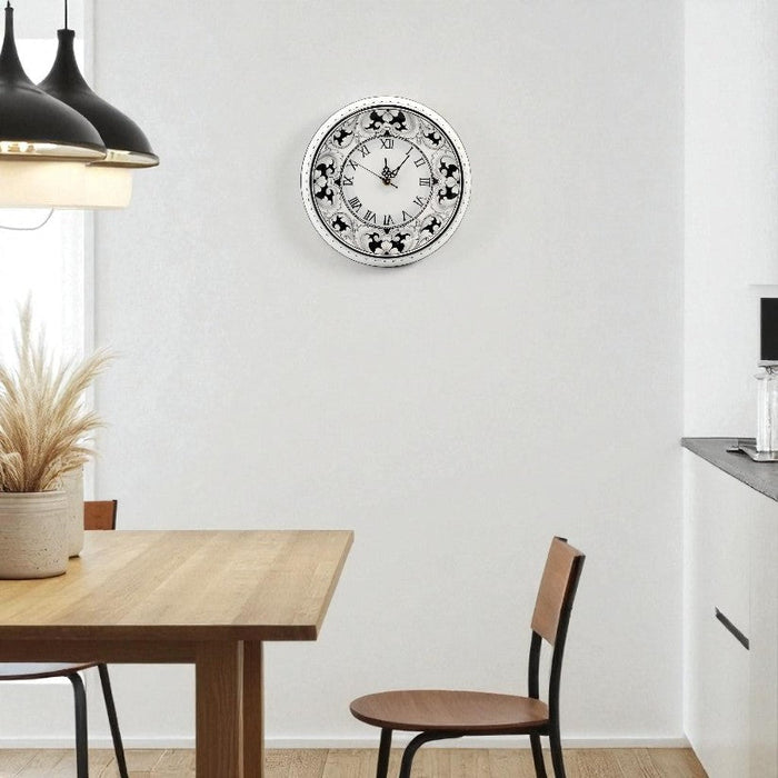 DERUTA VARIO NERO: Round Wall Clock