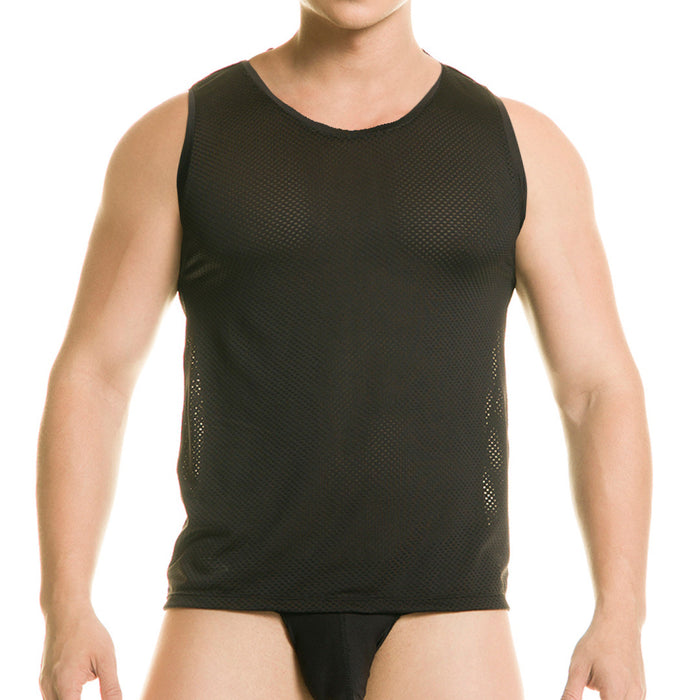 Diversity Black Tank vista frontal de Gigo Underwear