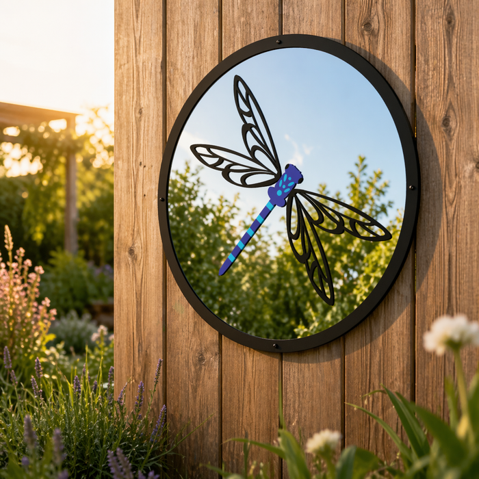 Dragonfly Garden Mirror