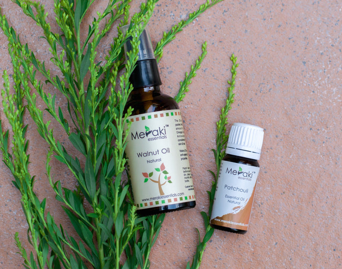 Dry Skin Combo for Winters - Walnut Oil (50 ml) & Patchouli Essential Oil