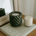 Emerald Green Marble Roped Vessel - Magnolia Lane co. Home + Garden + Gift