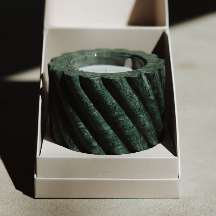 Emerald Green Marble Roped Vessel - Magnolia Lane co. Home + Garden + Gift