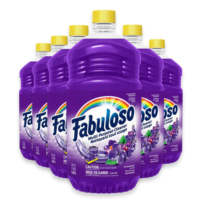 Fabuloso Multi-Purpose Cleaner 1.65L, Lavender - 6 Pack