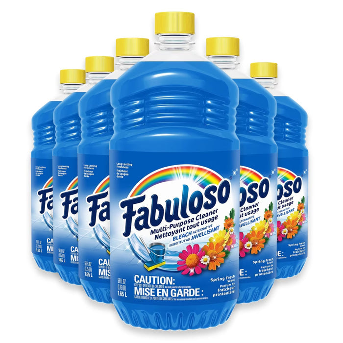 Fabuloso Multi-Purpose Cleaner, Spring Fresh, 1.65L - 6 Pack