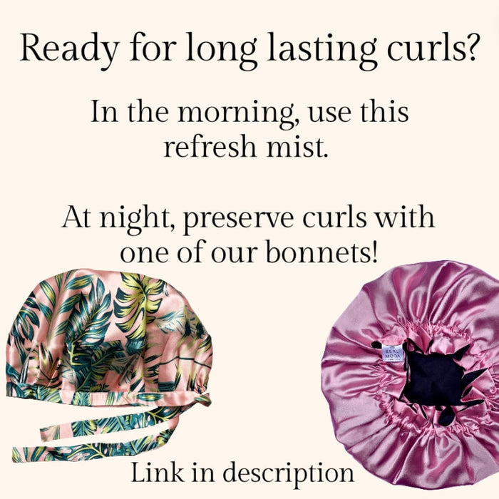 Flora & Curl Rose Water Hydrating Hair Mist, suits wavy, curly and coily hair types