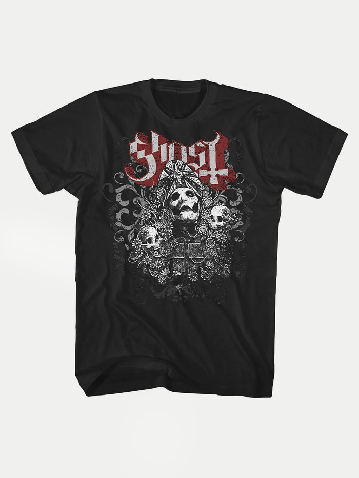 Ghost - Papa Faces T-Shirt | Black-Image 1