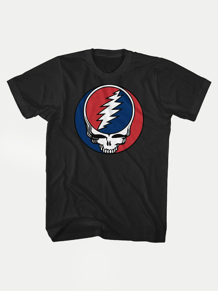 Grateful Dead - Steal Your Face Logo T-Shirt | Black-Image 4