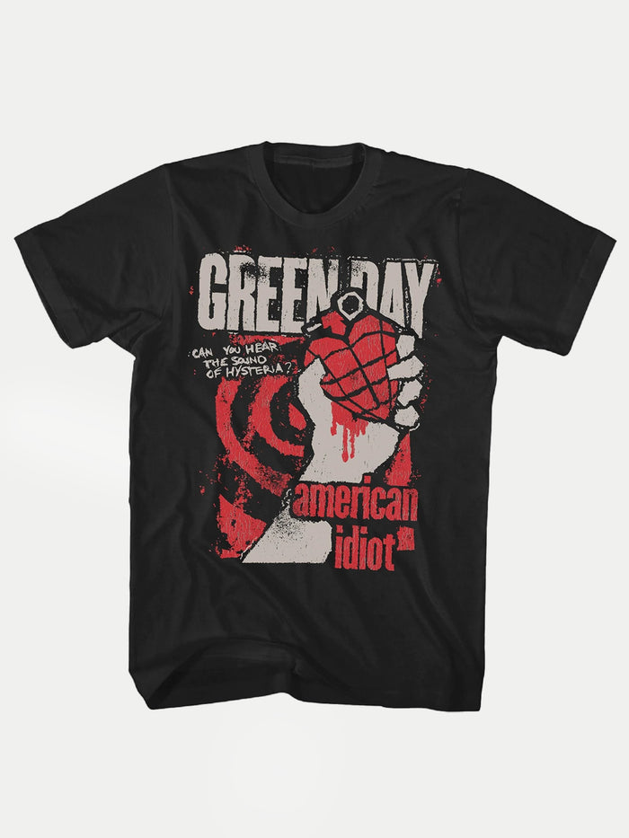 Green Day - American Idiot Hysteria T-Shirt | Black-Image 1