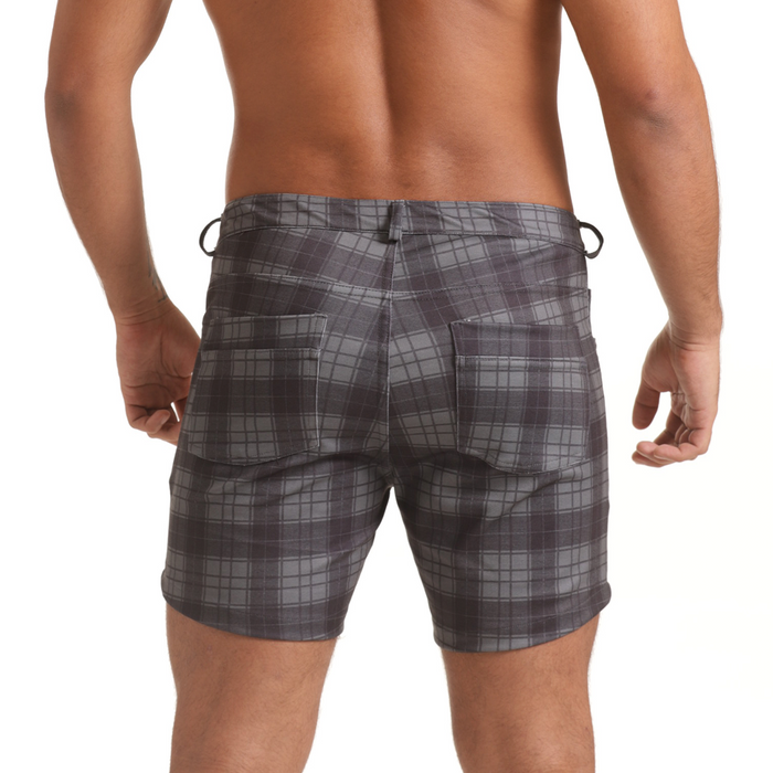 Harvard Gray Short vista frontal de Gigo Underwear