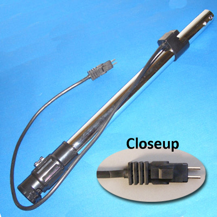Hayden, Kenmore, Panasonic Lower Wand, Black-Chrome, Old Style With Cord Part 70315