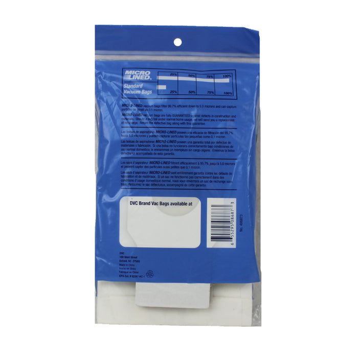 Kenmore Type Z Panasonic Style U12 Vacuum Bags, Microlined 3Pk Generic Part 486873