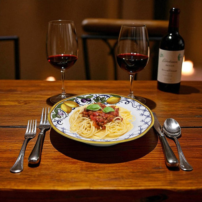 LIMONI POSITANO: Pasta/Soup rimmed plate