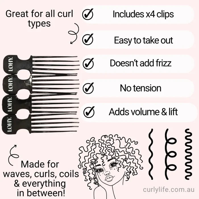 LOHY VOLUME + Root Lift Combs x4