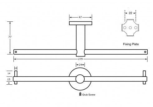 Metlam Antimicrobial ANMB Double Toilet Roll Holder