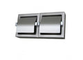 Metlam ML263 Double Toilet Roll Holder Surface Mounted with hoods