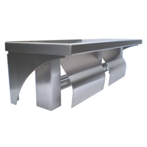 Metlam ML949 Double Toilet Roll Holder with Shelf
