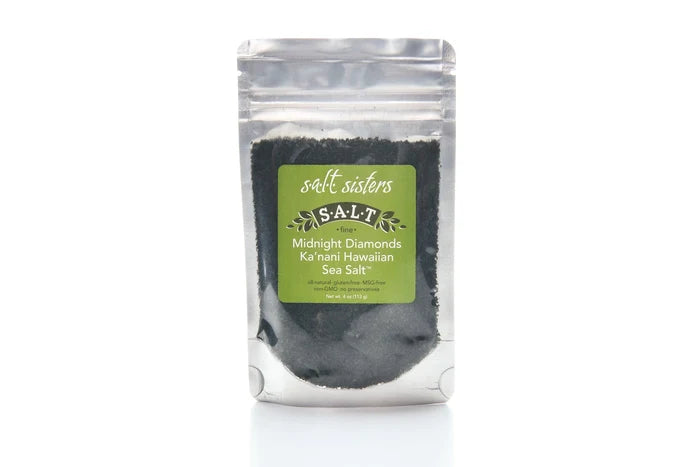 Midnight Diamonds Black Hawaiian Sea Salt Fine