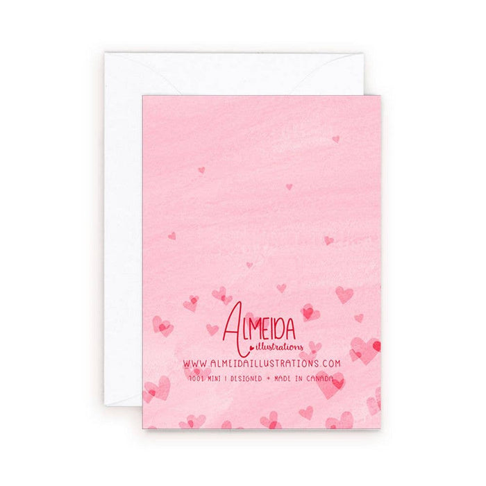 Mini Card - Pink Flutter Hearts Enclosure Card - Magnolia Lane co. Home + Garden + Gift