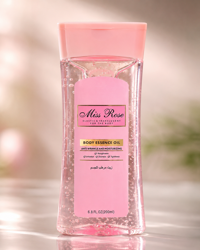 Miss Rose Body Oil - Soft Glow Moisturizer Miss Rose Body Oil  Pinky Cosmetics