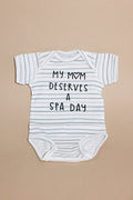 Mom Deserves A Spa Day Baby Onesie | Lucky Owl