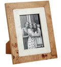 Mud Pie Small Burl and Marble Frame
