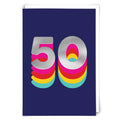 Navy 50 Birthday Card - Taryn x Philip Boutique