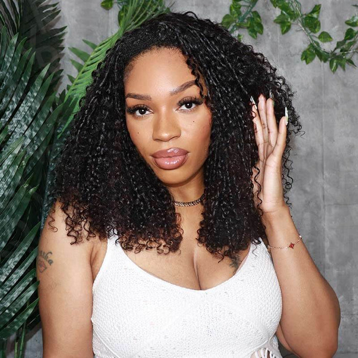 P3G5|Burmese Curly Feather Crochet Human Hair