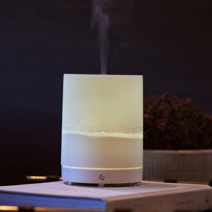 Lifestyle image of the Pearl Ultrasonic Essential Oil Diffuser