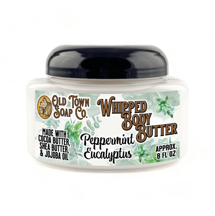 Peppermint Eucalyptus Whipped Body Butter - Old Town Soap Co.