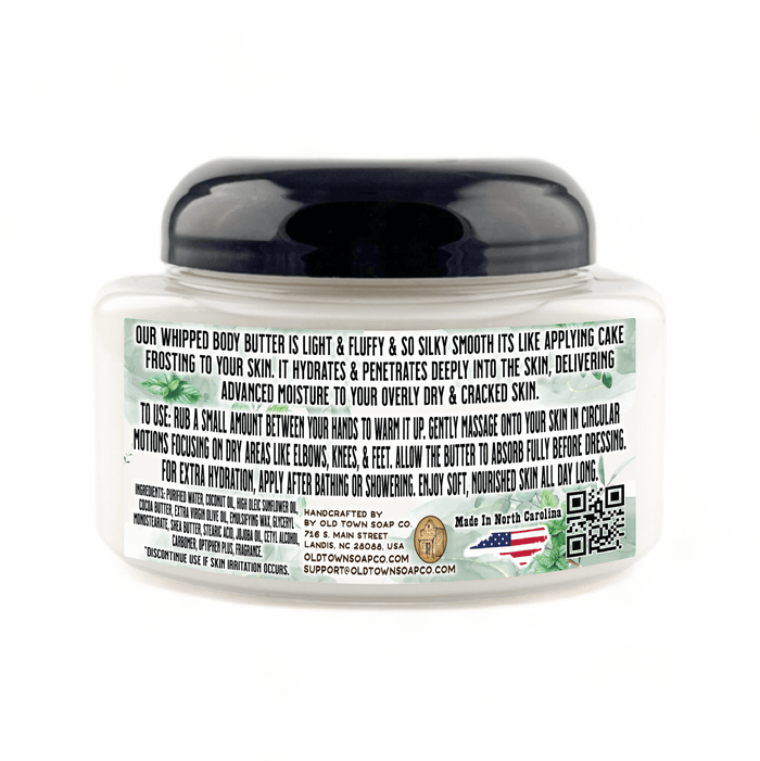 Peppermint Eucalyptus Whipped Body Butter - Old Town Soap Co.