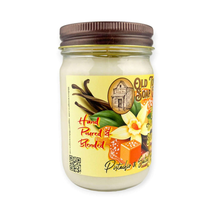 Pistachio & Salted Caramel Candle - Old Town Soap Co.