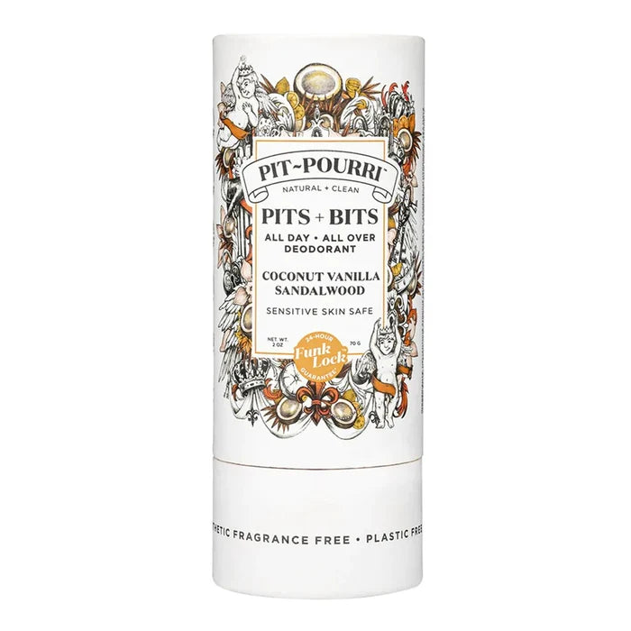 PIT-POURRI Pits + Bits Natural Full Body Deodorant (2oz)