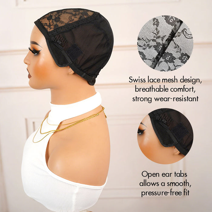 qvr swiss lace desgin wig caps, breathable and comfortable