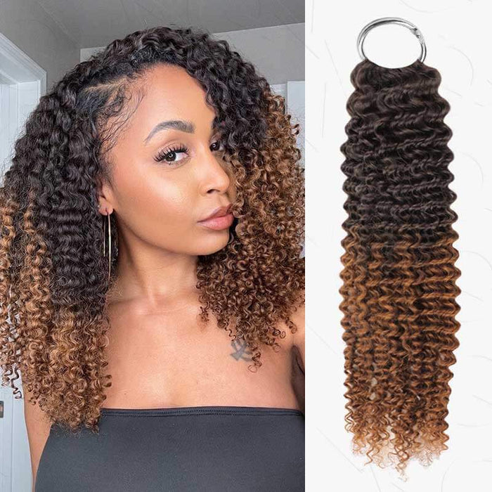 Chinese Human Hair (Top Quality) / Small Kinky Curly / 14'' 14'' 14''