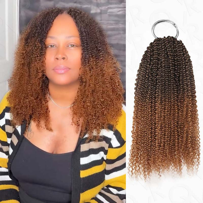 Chinese Human Hair (Top Quality) / Afro Kinky Curly / 14'' 14'' 14''