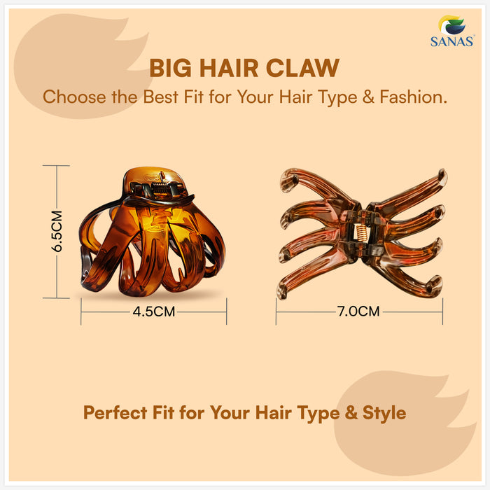 Korean Hair Claw Clips for Women Strong Hold