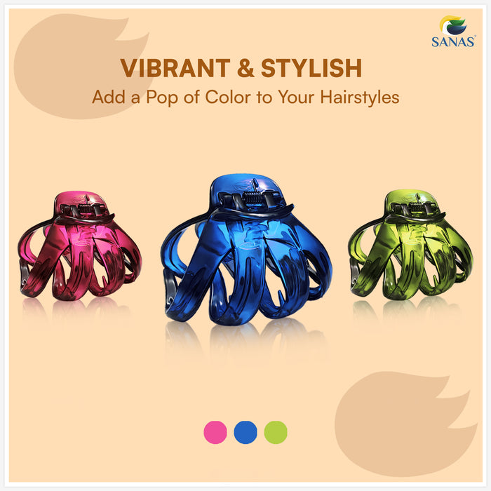 Acrylic Hair Claw Clip Set for Everyday Hairstyles