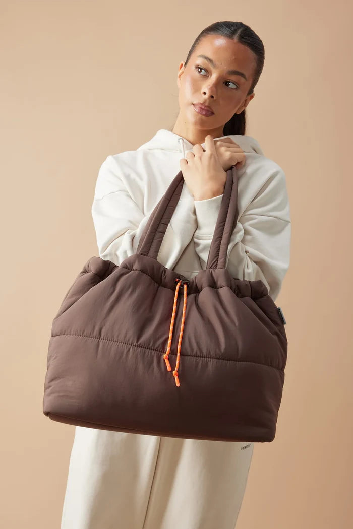 SCRUNCH BASE in Chocolate + Orange by Base Supply