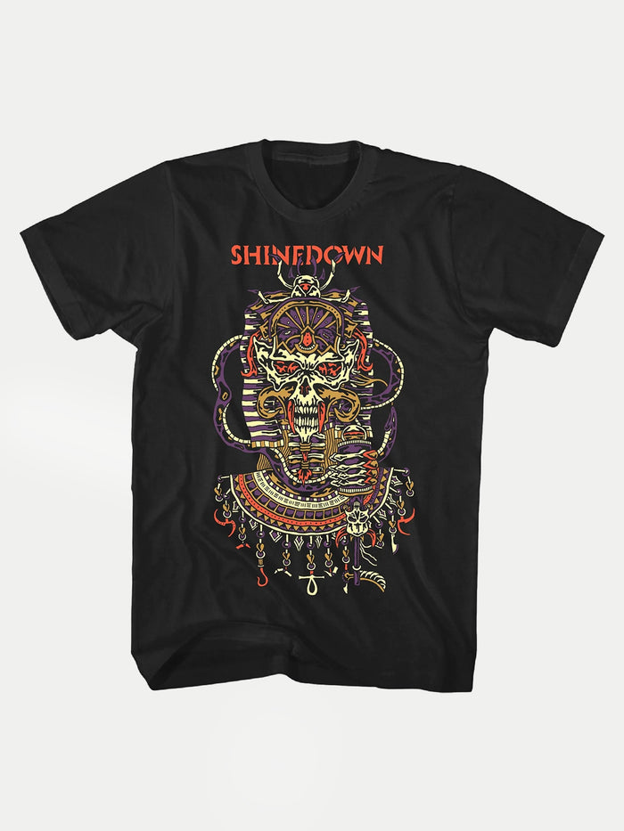 Shinedown - Planet Zero Skull T-Shirt | Black-Image 1